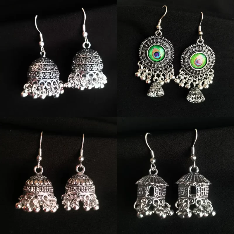 4 Pcs Stylish Mix Jhumka