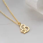 Heart Letter Pendant