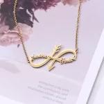 Arrow Infinity Name Necklace