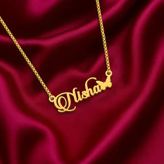 Butterfly Style Name Necklace