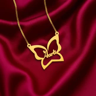 Butterfly Custom Name Necklace