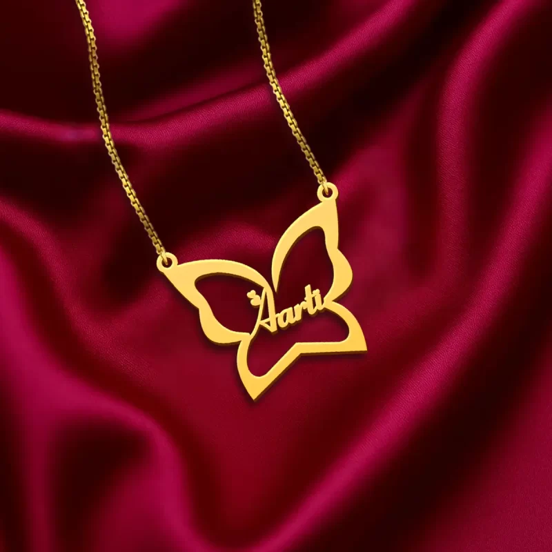 Butterfly Custom Name Necklace