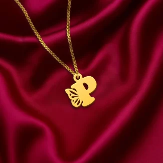 Butterfly Letter Pendant