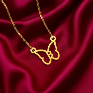Butterfly Letter Pendant