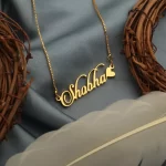 Candlescript Heart Style Name Necklace