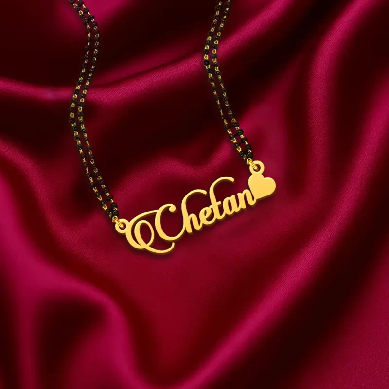 Candlescript Heart Style Name Necklace