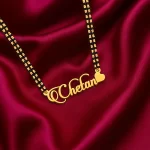 Candlescript Heart Style Name Necklace