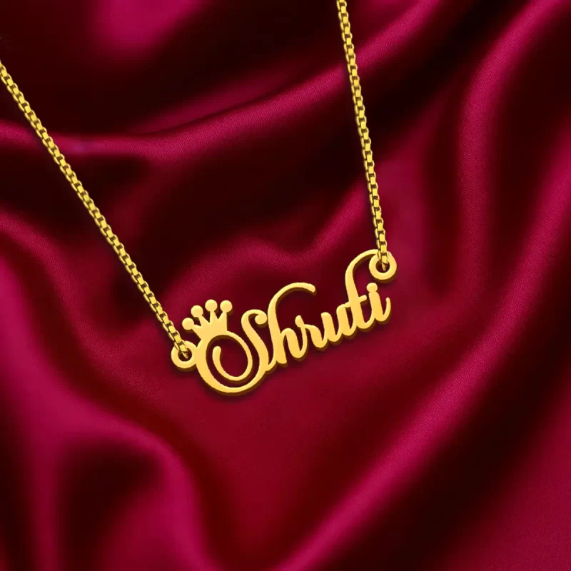Crown Name Necklace