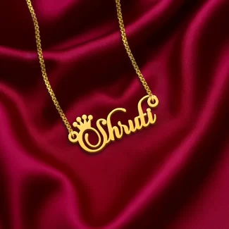 Crown Name Necklace