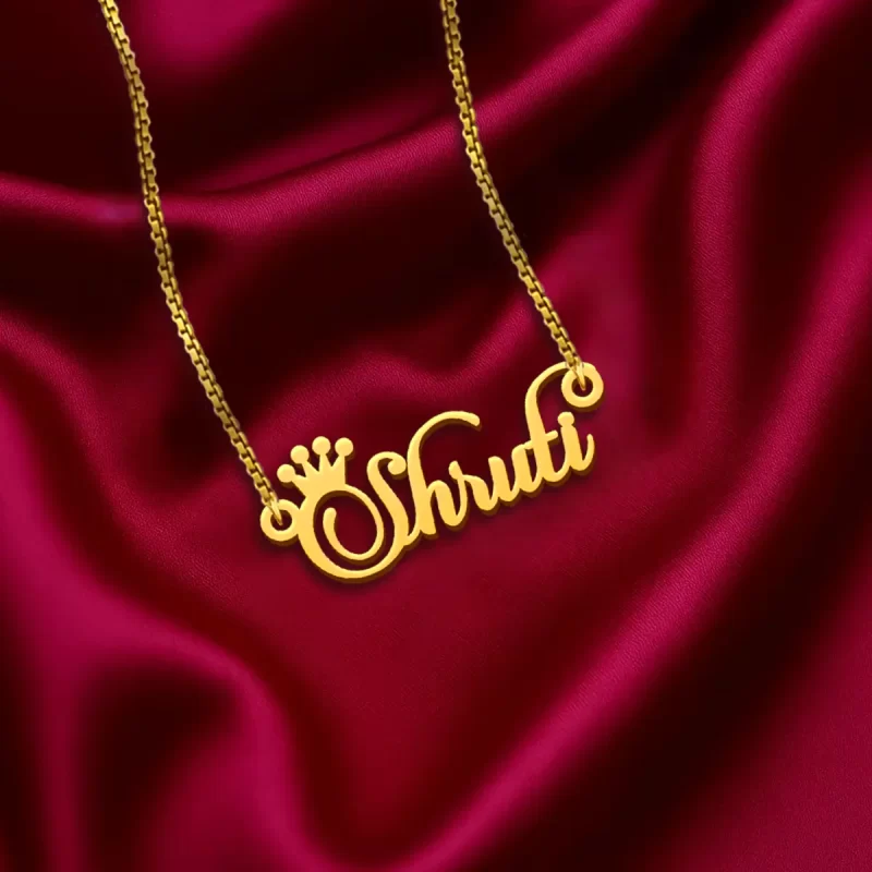 Crown Name Necklace