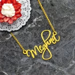 Cursive Curved Name Necklace