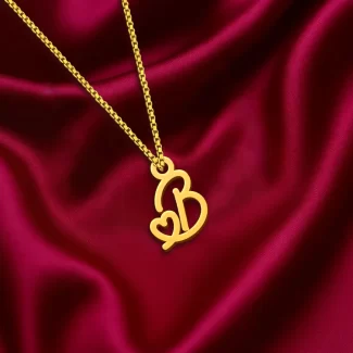 Heart Letter Pendant