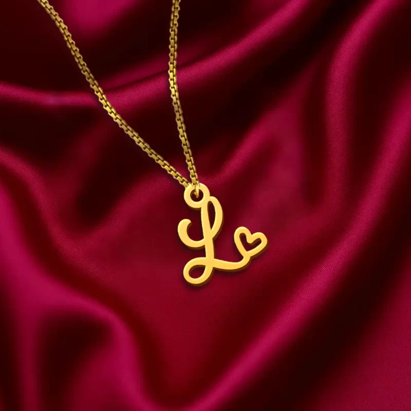 Heart Letter Pendant