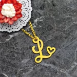 Heart Letter Pendant