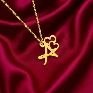 Heart Letter Pendant