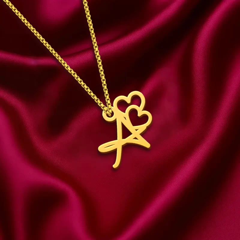 Heart Letter Pendant