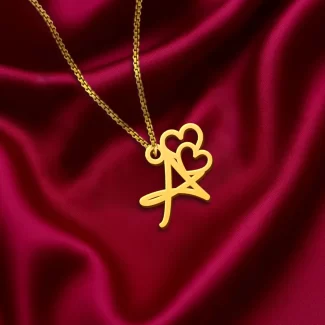 Heart Letter Pendant