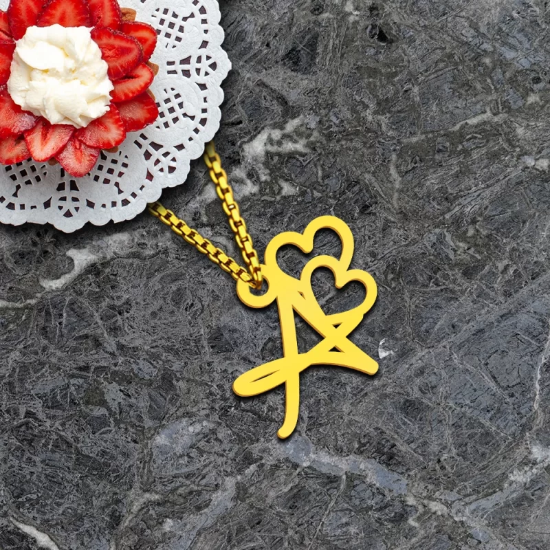 Heart Letter Pendant