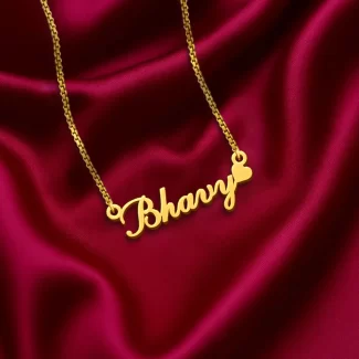 Heart Style Name Necklace
