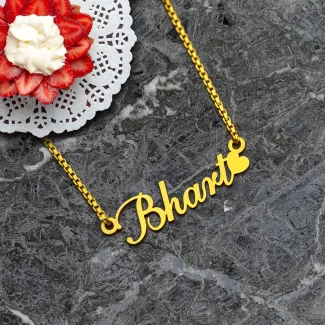 Heart Style Name Necklace