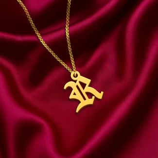 Old English Letter Pendant