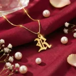 Old English Letter Pendant