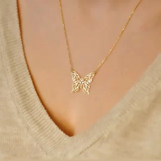 Origami Butterfly Necklace