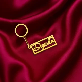 Personalized Heart Name Keychain