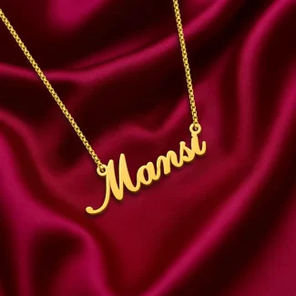 Simple Style Name Necklace