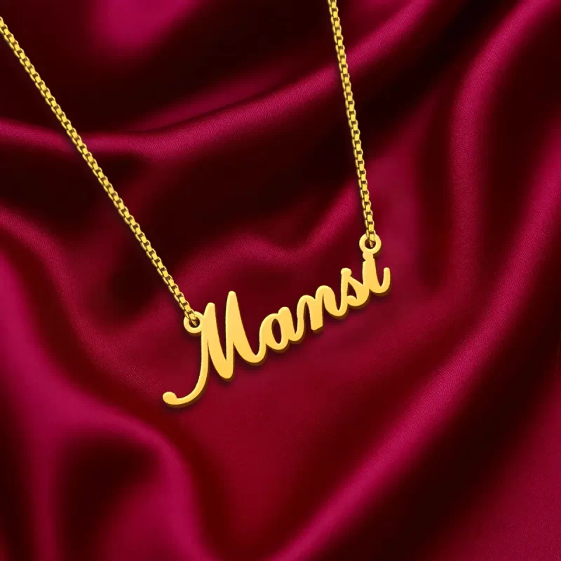Simple Style Name Necklace