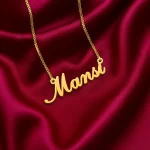Simple Style Name Necklace