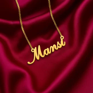 Simple Style Name Necklace