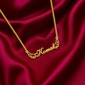 Wings Style Name Necklace