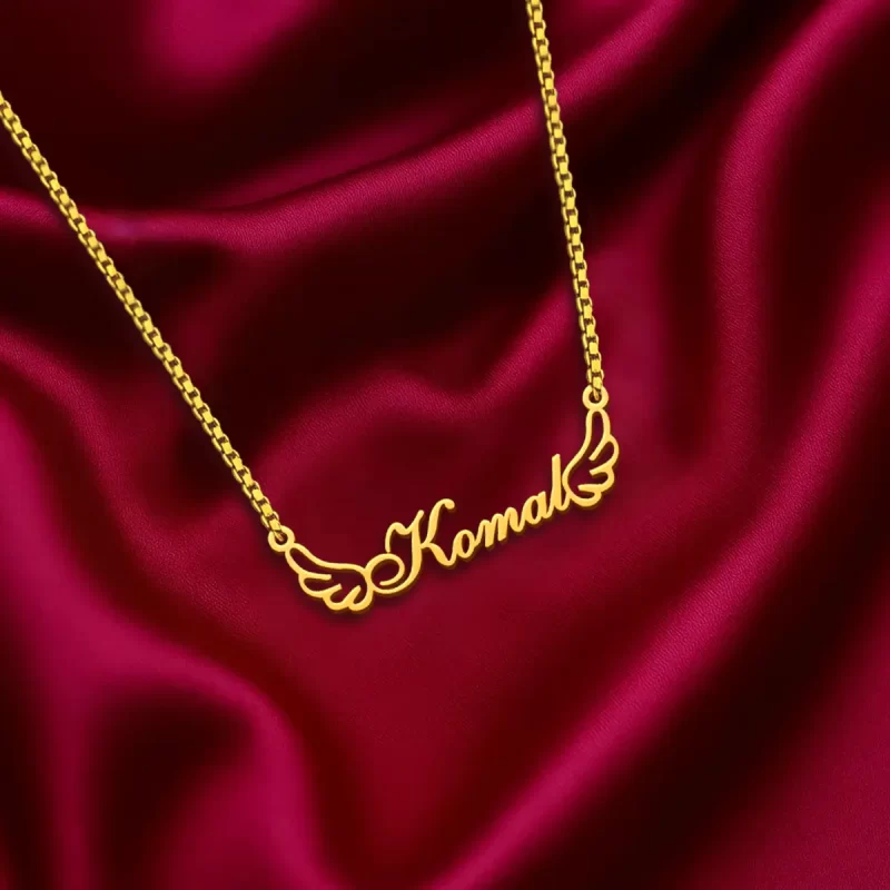 Wings Style Name Necklace