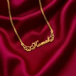 Wings Style Name Necklace