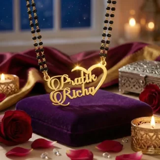 Personalized Heart Name Necklace For Couples