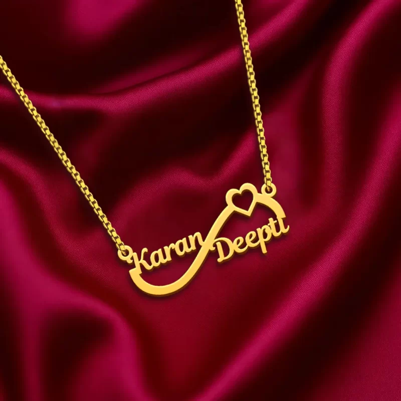 Infinity Double Name Pendant