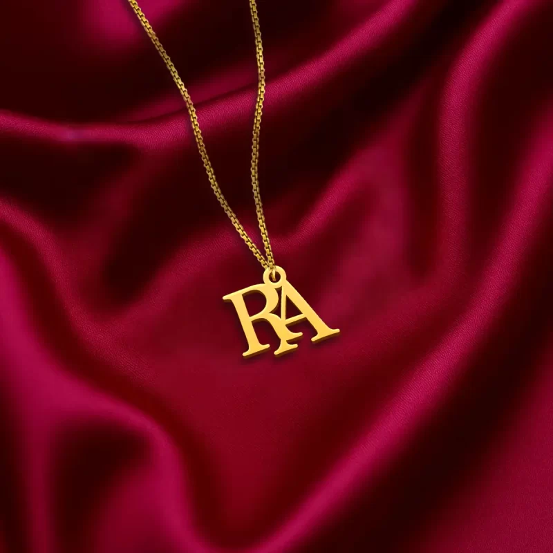 Couple Name Letter Necklace