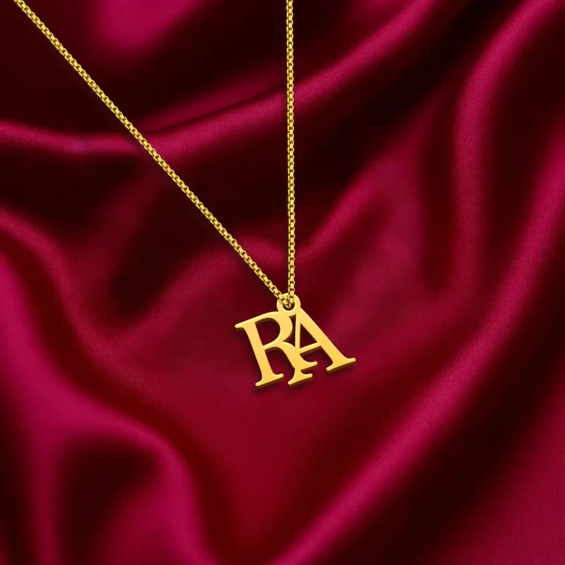 Couple Name Letter Necklace