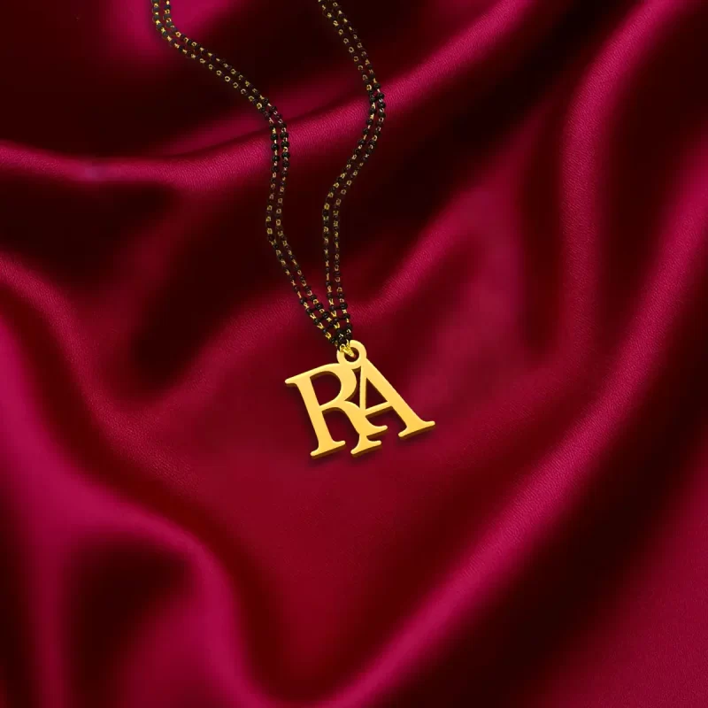 Couple Name Letter Necklace