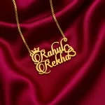 Candlescript Couple Name Necklace