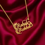 Candlescript Couple Name Necklace
