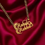 Candlescript Couple Name Necklace