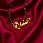 Diamond Single Name Necklace