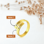 Couple Name Ring