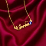 Evil Eye Name Necklace