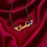 Evil Eye Name Necklace