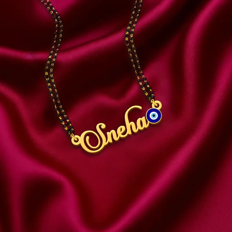 Evil Eye Name Necklace
