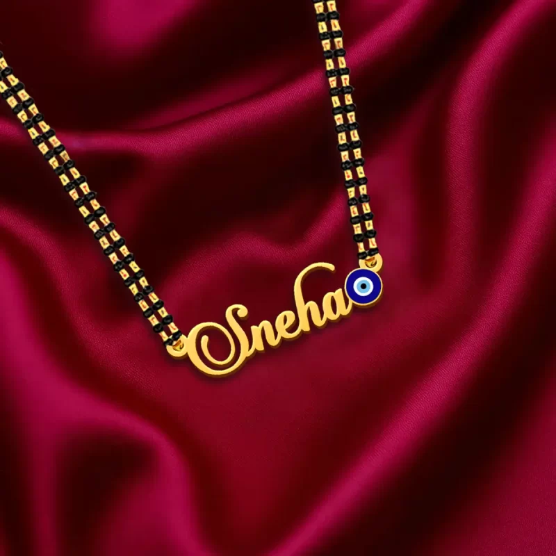 Evil Eye Name Necklace