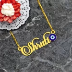 Evil Eye Name Necklace